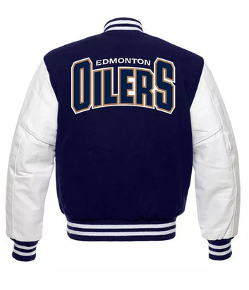 Letterman Vegas Golden Knights Varsity Blue and White Jacket - NHL
