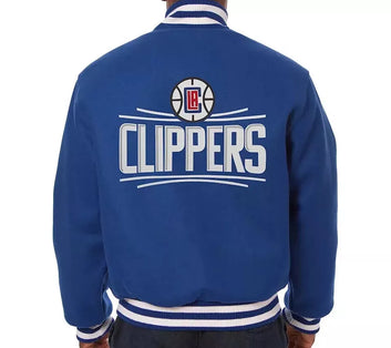 Men Letterman Toronto Raptors Blue All Wool Varsity Jacket - NBA
