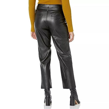 Leather Women Pants With Unique Hook And Loop Closer Hand Made Leather Pants
