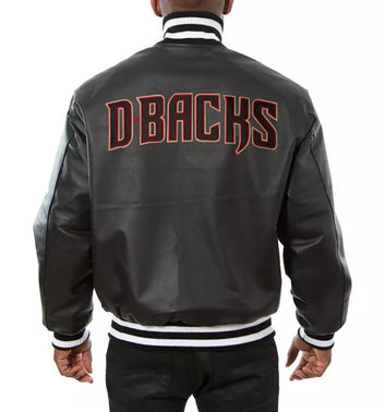 Men Arizona Diamondbacks Letterman Varsity Jacket Genuine Sheep Leather - MLB