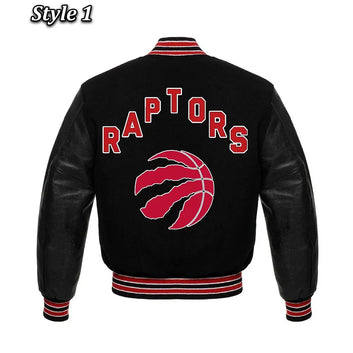 Men Toronto Raptors Champions Black Varsity Jacket - NBA