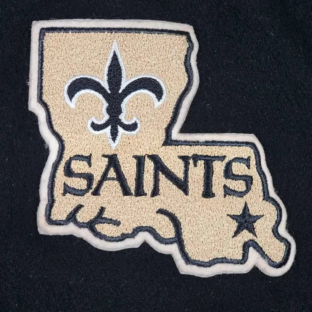 NFL Men's 80’s New Orleans Saints Varsity Jacket (Logo)