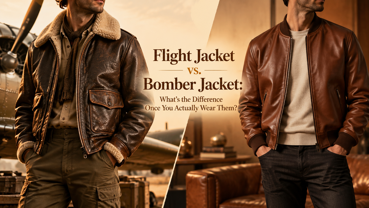 Flight Jacket vs. Bomber Jacket: What’s the Difference Once You Actually Wear Them?