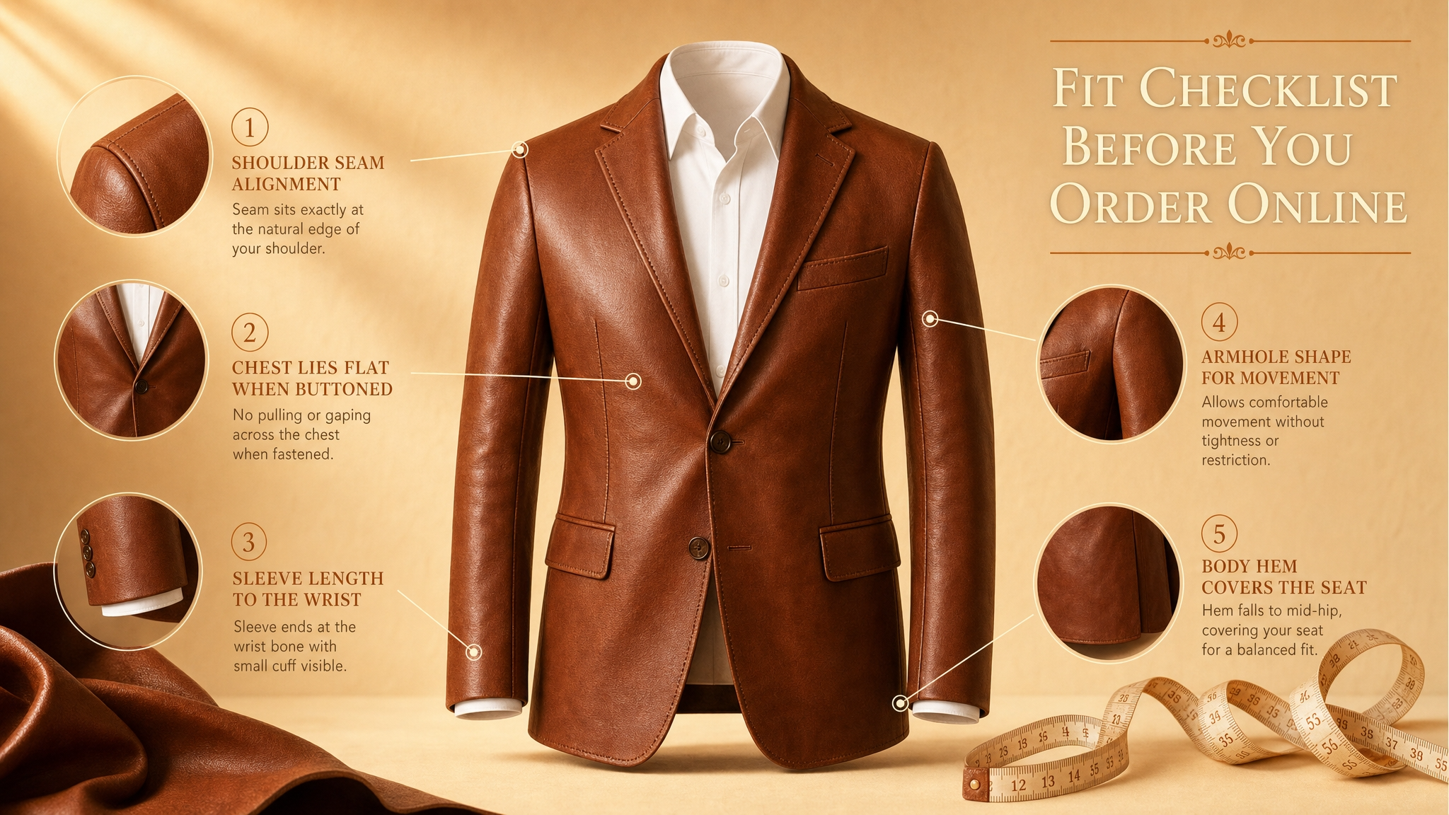 How Should a Leather Blazer Fit A Simple Checklist 