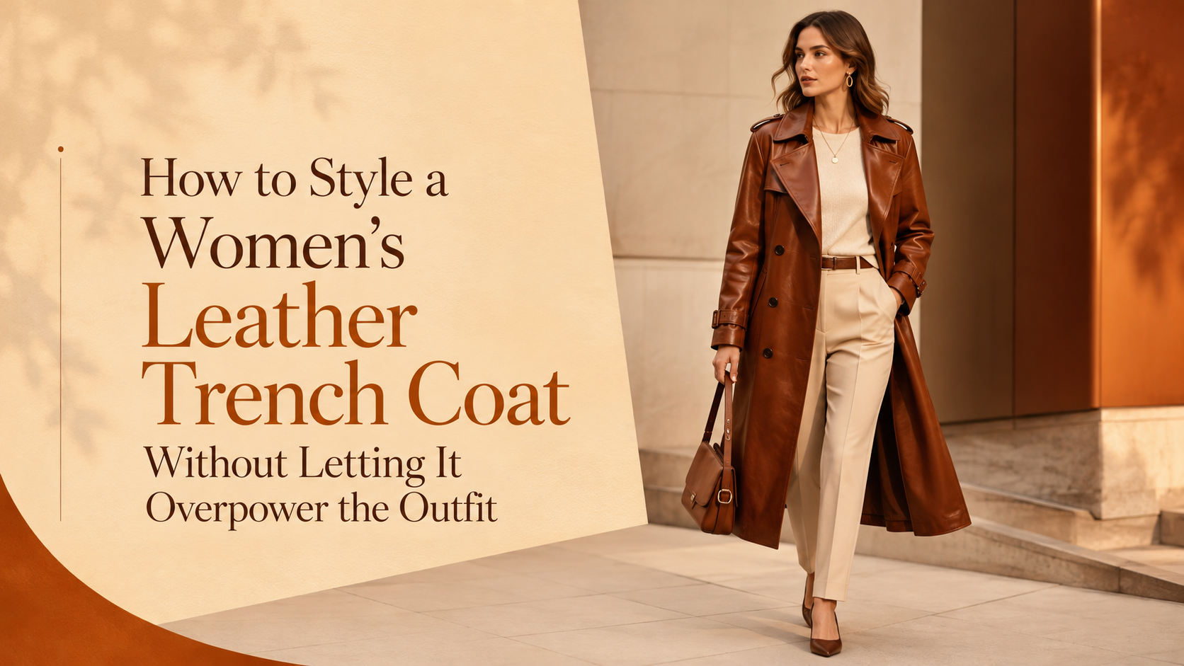 How to Style a Women’s Leather Trench Coat Without Letting It Overpower the Outfit