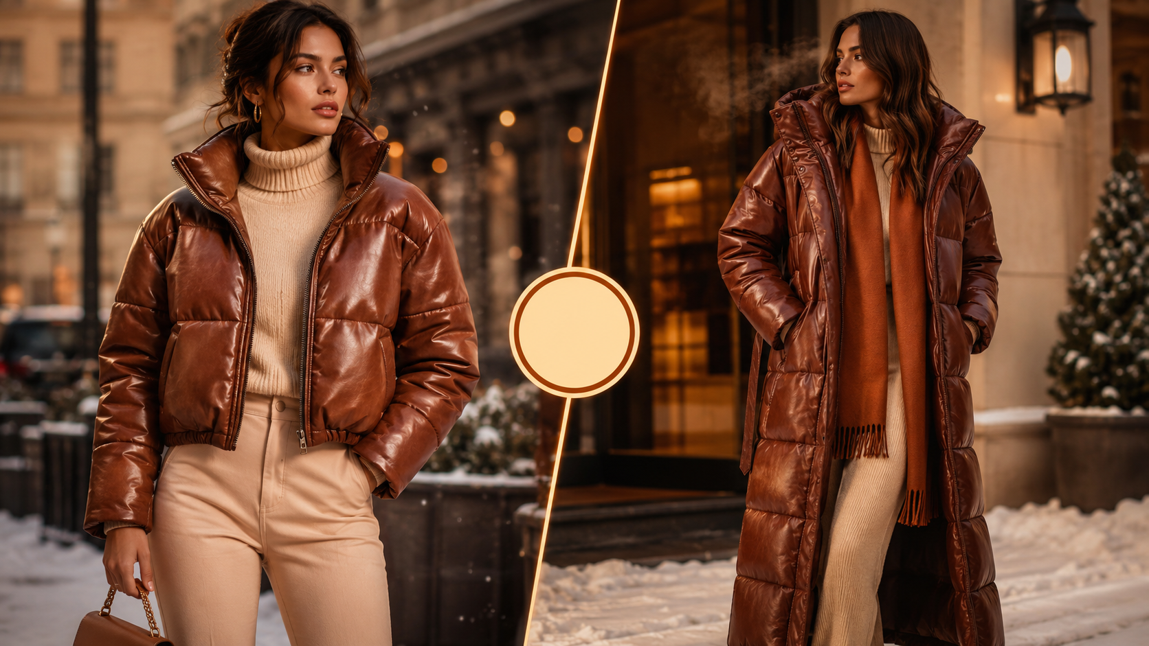 Leather Puffer Jacket vs Puffer Coat Which Length Keeps You Warmer