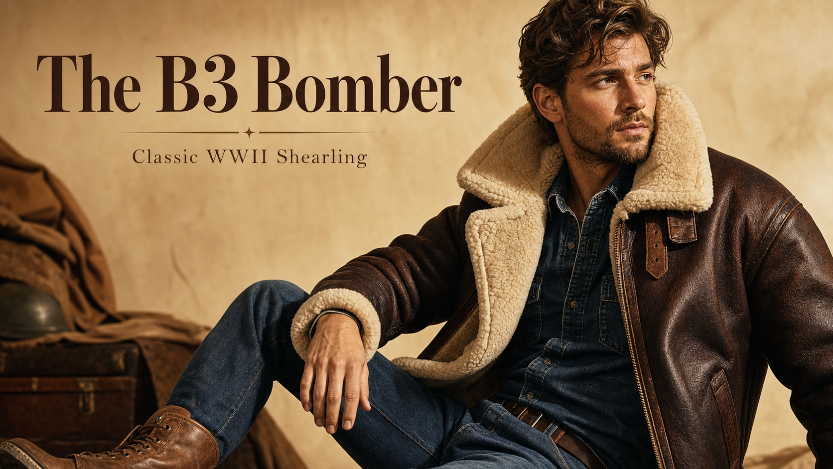 Men’s Shearling Bomber Jacket Guide B3, Aviator and Flight Styles