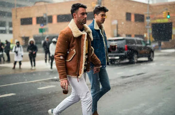 Shearling Aviator Jackets for Men