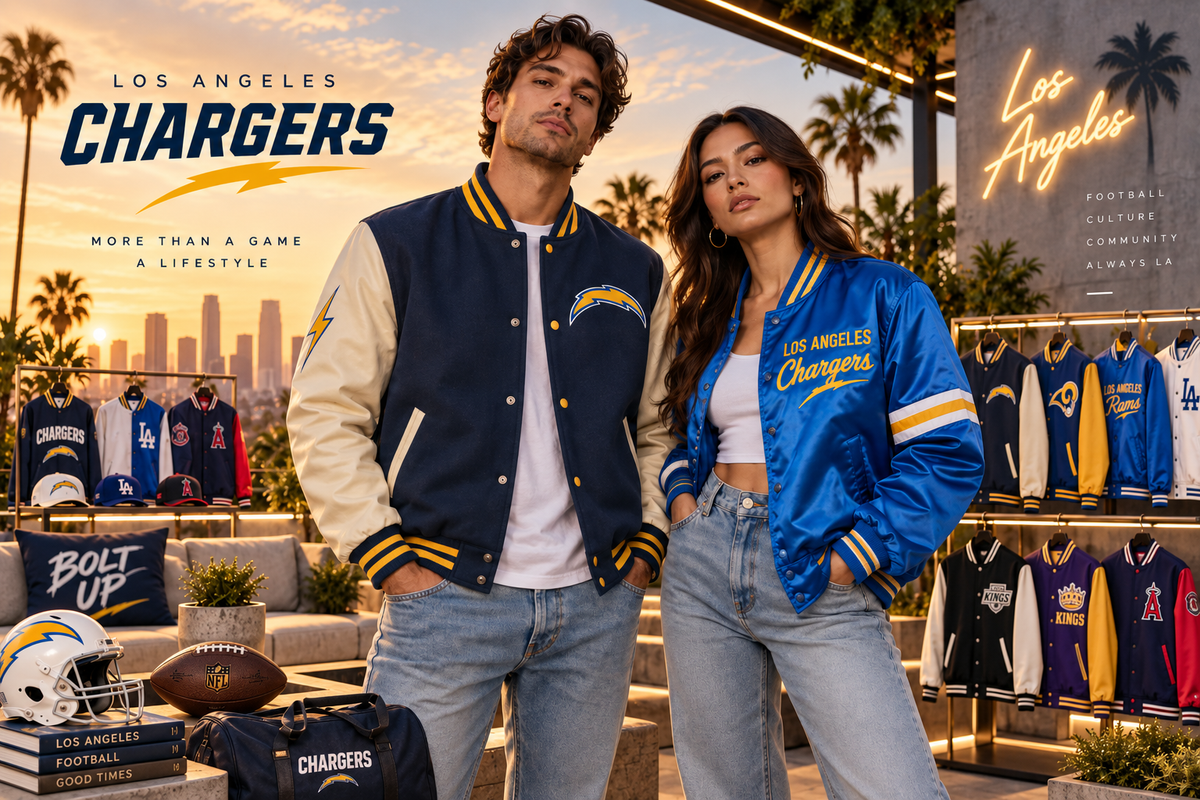 Los Angeles Chargers Varsity Jackets Collection - Leather Nativ.
