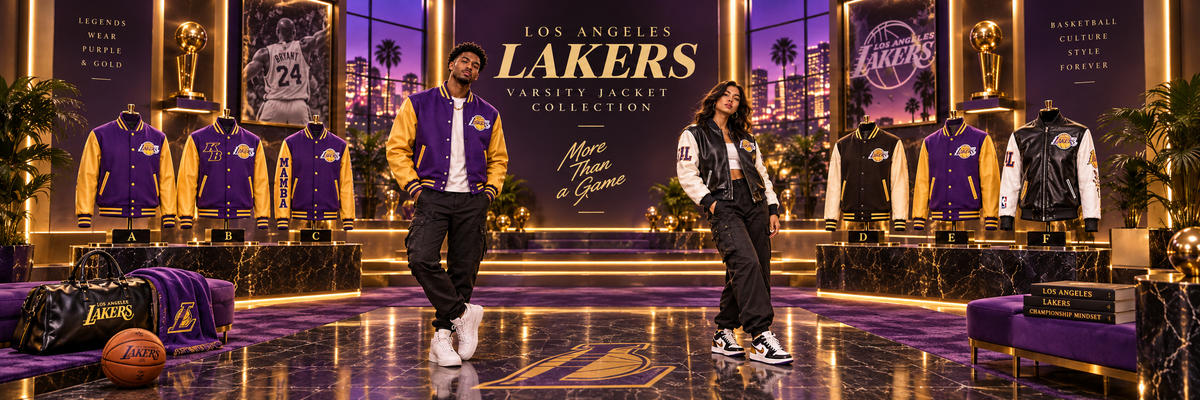 Los Angeles Lakers Varsity Jackets Collection - Leather Nativ.