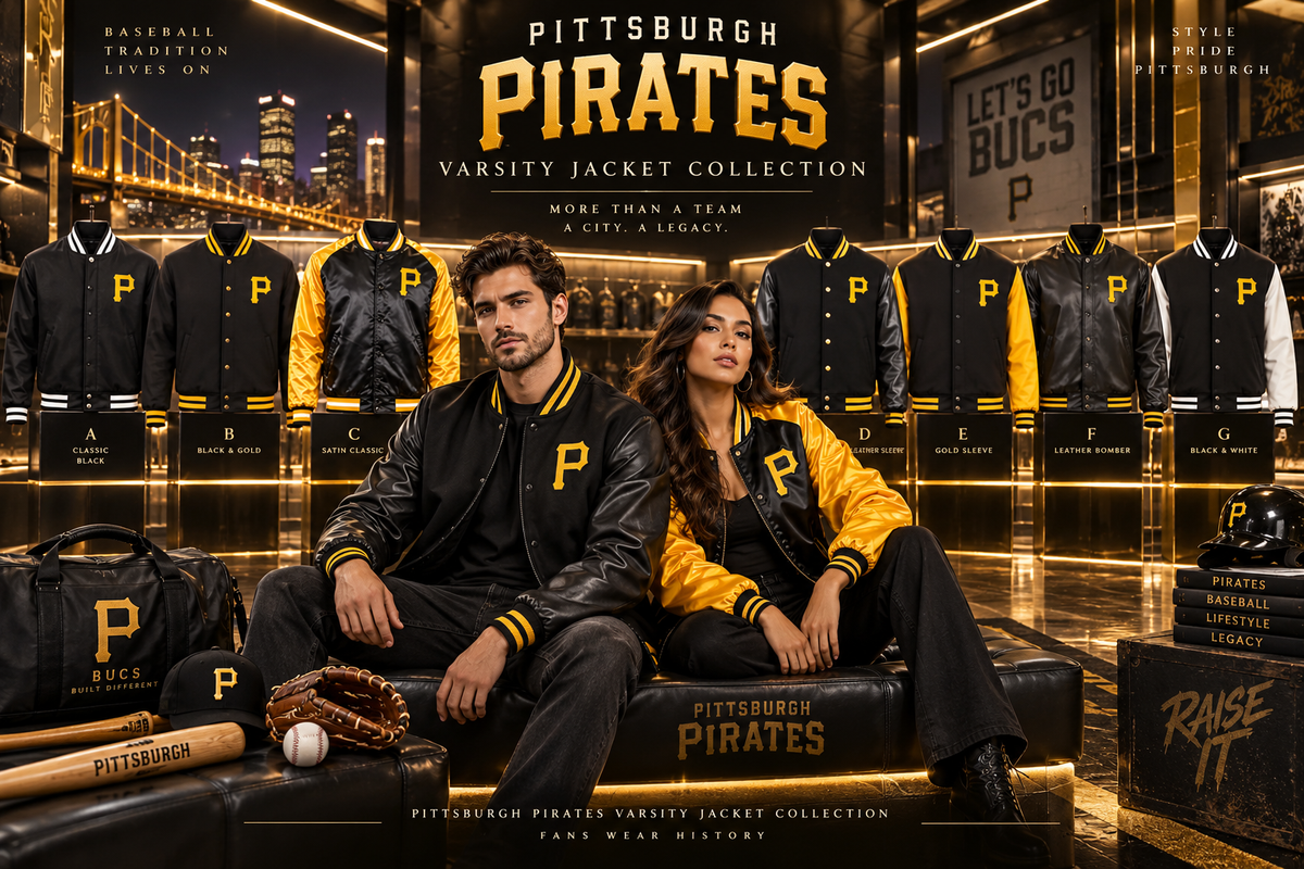 Pittsburgh Pirates Varsity Jackets Collection - Leather Nativ.