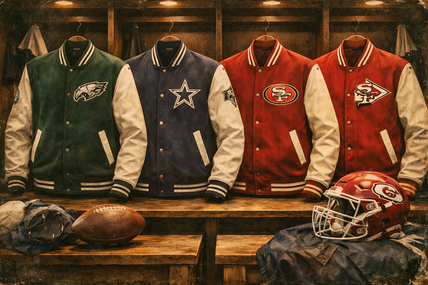 Men's NFL Varsity Jackets Collection - Leather Nativ.