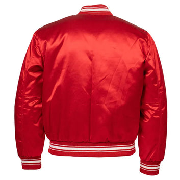 Men 1971 Chicago White Sox Red Satin Bomber Jacket - MLB