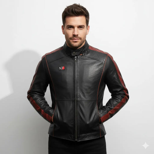 Mass Effect Commander Shepard Stylish Leather Jacket