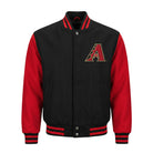 MLB Men's Arizona Diamondbacks Black & Red Varsity Jacket