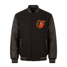 MLB Men's Baltimore Orioles Black Varsity Jacket