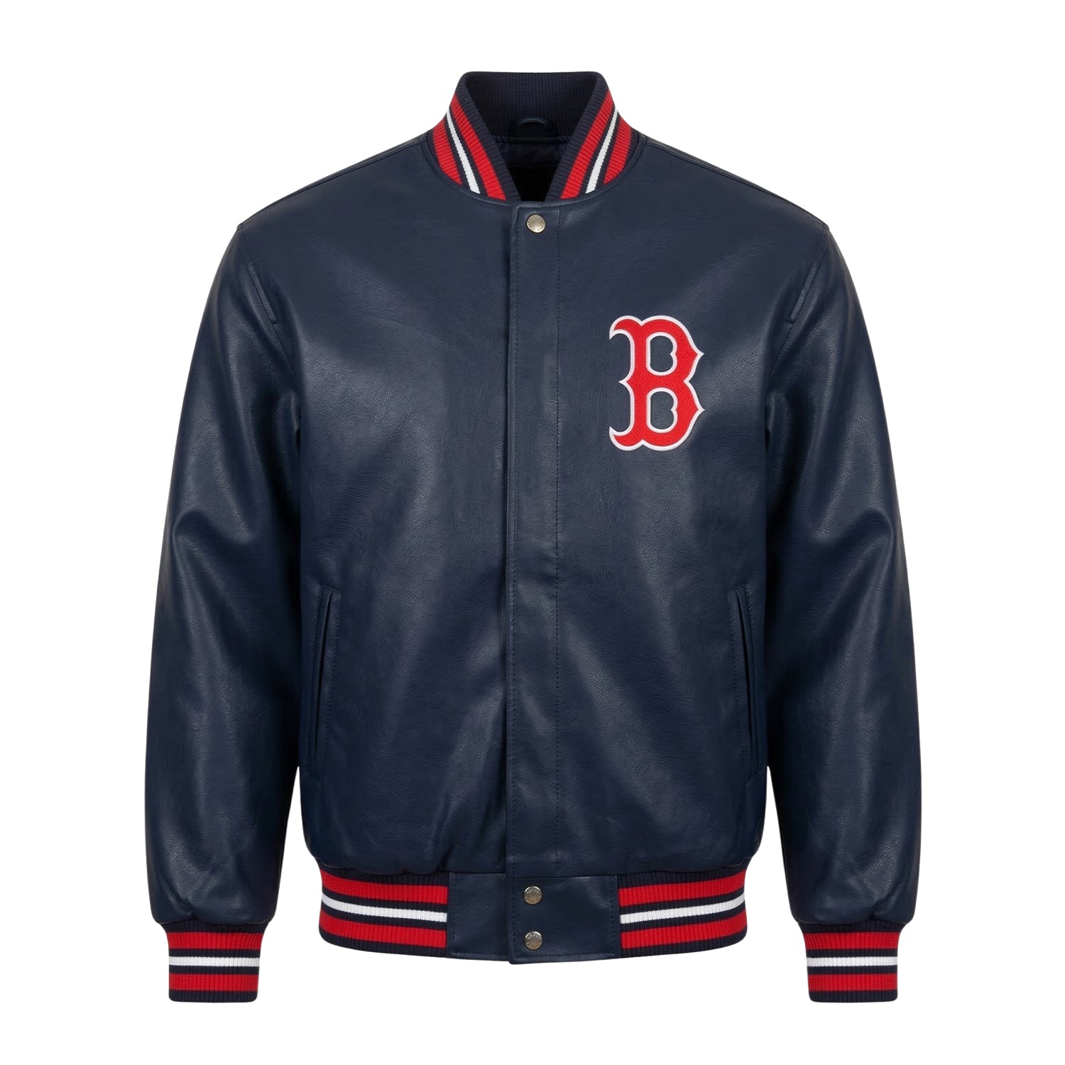 MLB Men's Boston Red Sox Black Varsity Jacket