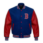MLB Men's Boston Red Sox Blue & Red Varsity Jacket