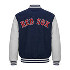 MLB Men's Boston Red Sox Navy & White Varsity Jacket (Back)