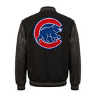 MLB Men's Chicago Cubs Black Varsity Jacket (Back)