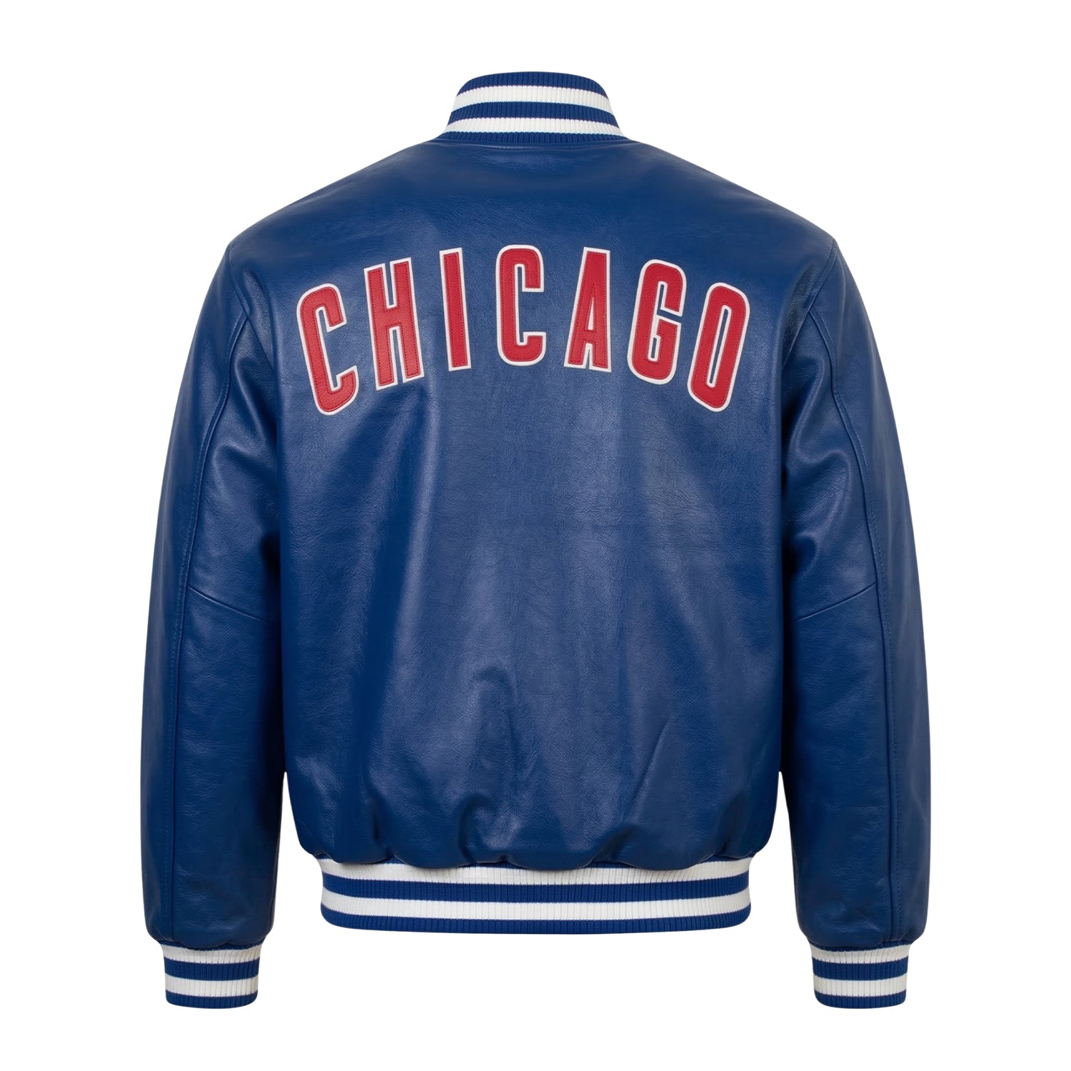 MLB Men's Chicago Cubs Blue Varsity Jacket (Back)