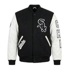 MLB Men's Chicago White Sox Black & White Premium Varsity Jacket