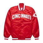 MLB Men's Cincinnati Reds Red satin Varsity Jacket