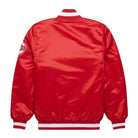 MLB Men's Cincinnati Reds Red satin Varsity Jacket (Back)