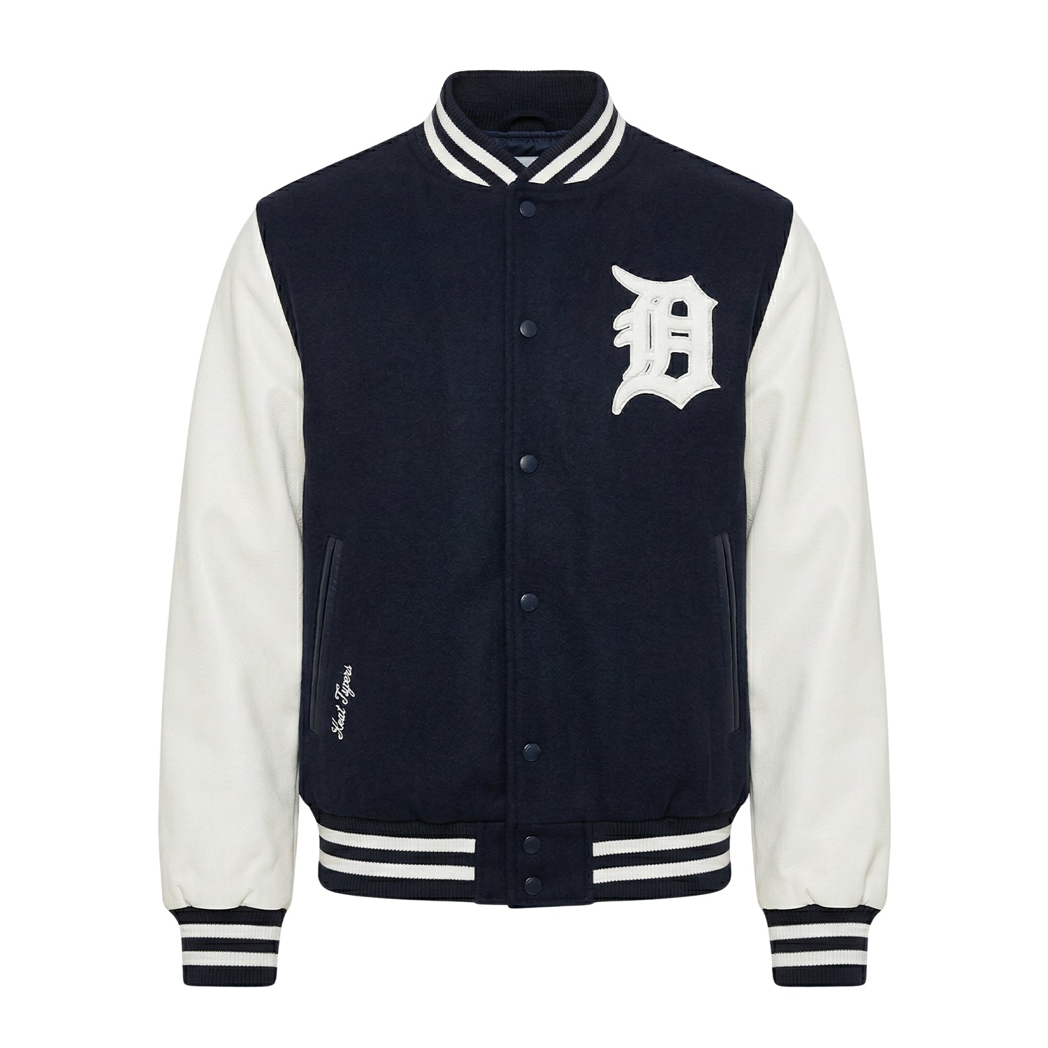 MLB Men's Detroit Tigers Black Varsity Jacket