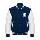 MLB Men's Detroit Tigers Blue & White Varsity Jacket
