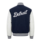 MLB Men's Detroit Tigers Navy & White Varsity Jacket (Back)