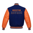 MLB Men's Houston Astros Blue & Orange Varsity Jacket (Back)