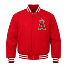 MLB Men's Los Angeles Angels Red Varsity Jacket