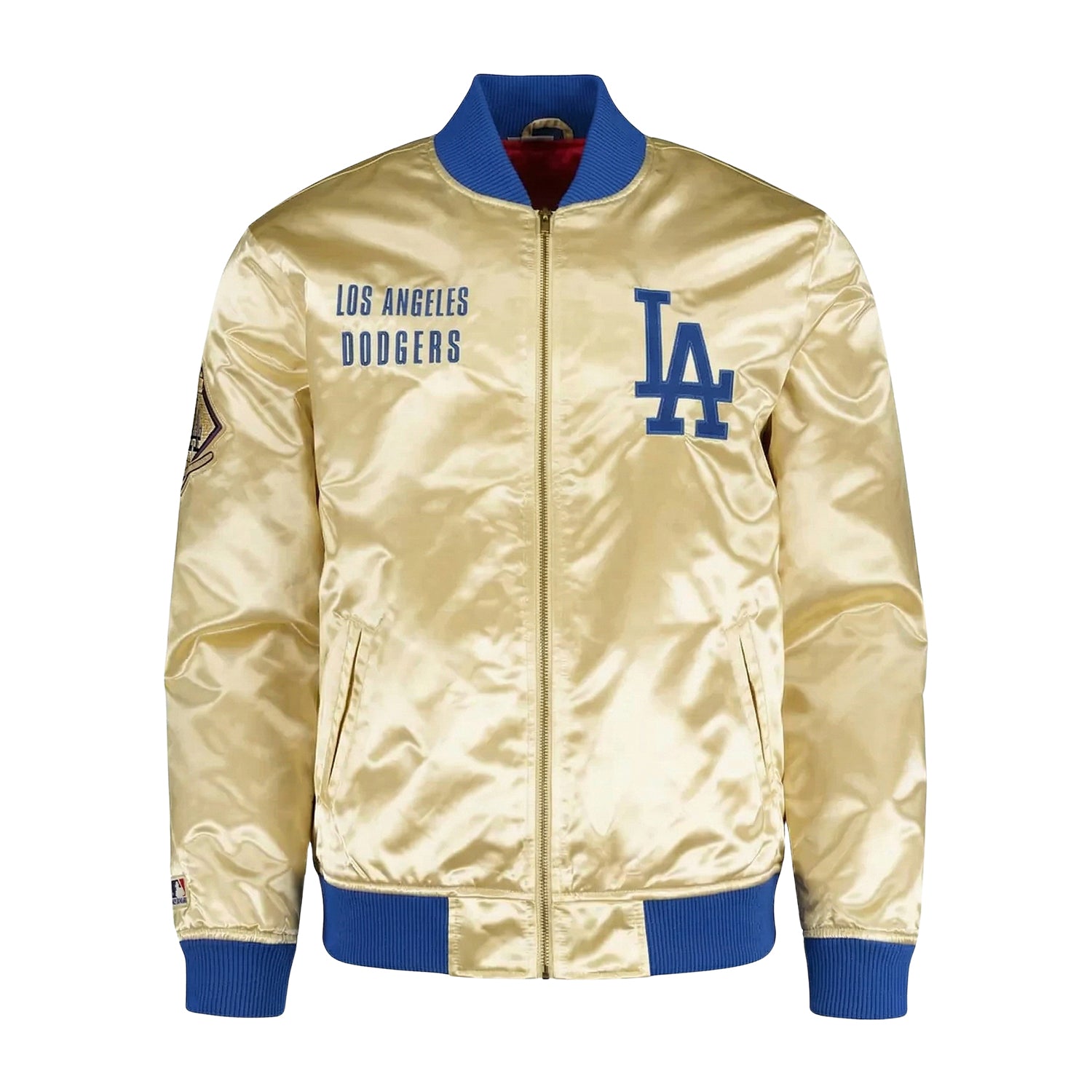 MLB Men's Los Angeles Dodgers Gold Varsity Jacket