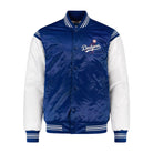MLB Men's Los Angeles Dodgers Royal Blue Satin Varsity Jacket
