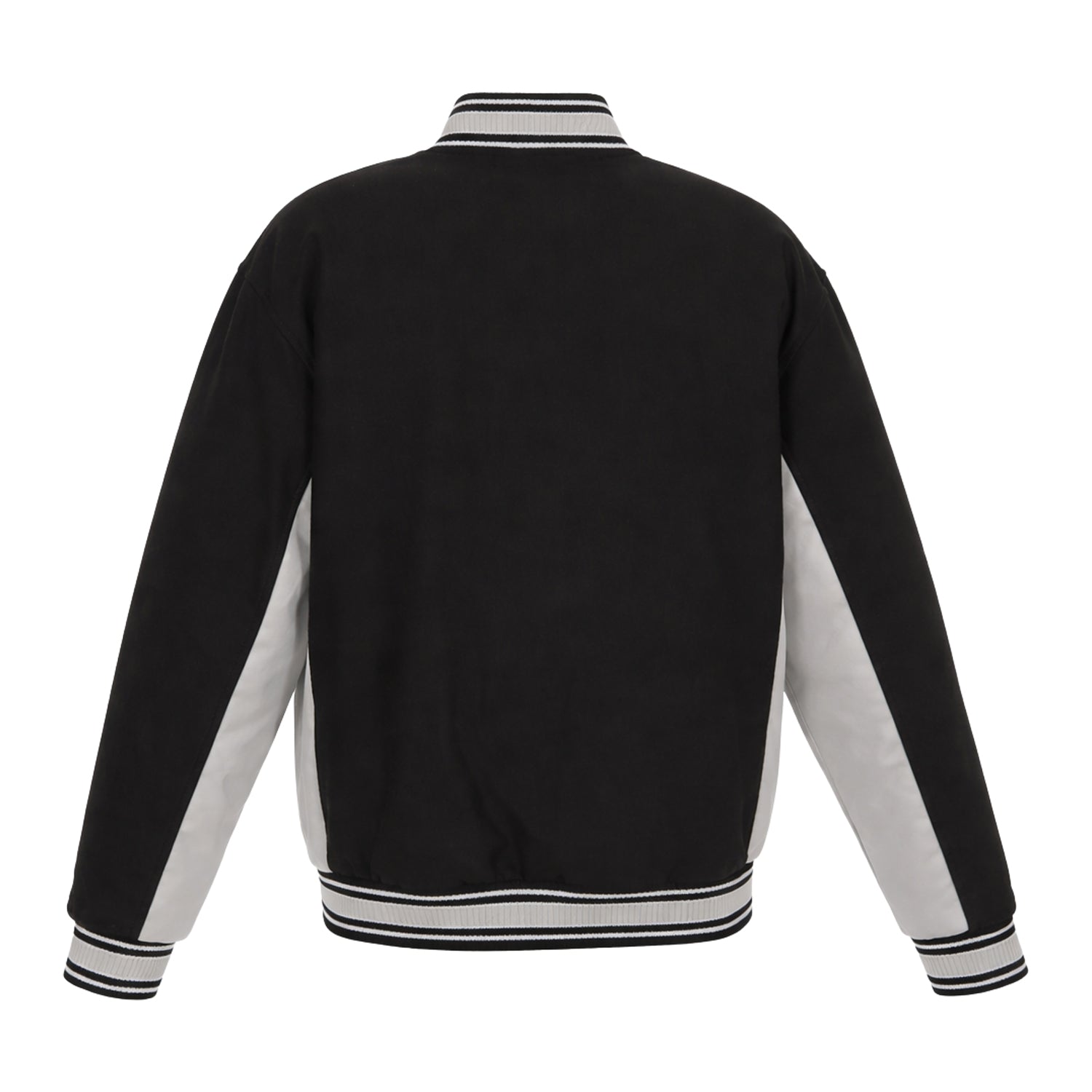 MLB Men's Miami Marlins Black Varsity Jacket (Back)