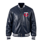 MLB Men's Minnesota Twins Navy Blue Varsity Jacket
