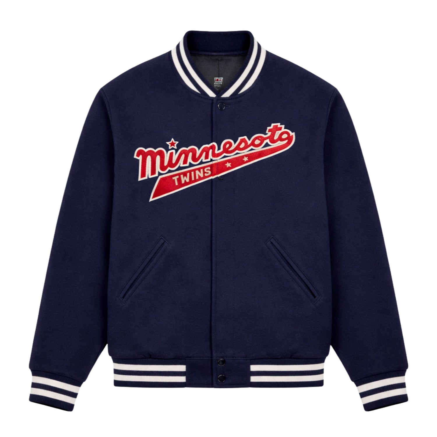 MLB Men's Minnesota Twins Navy Varsity Jacket