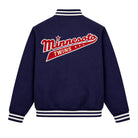 MLB Men's Minnesota Twins Navy Varsity Jacket (Back)