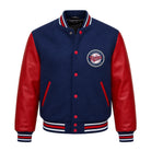 MLB Men's Minnesota Twins Navy with Red Sleeves Varsity Jacket