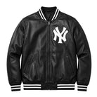 MLB Men's New York Yankees Black Wool Varsity Jacket
