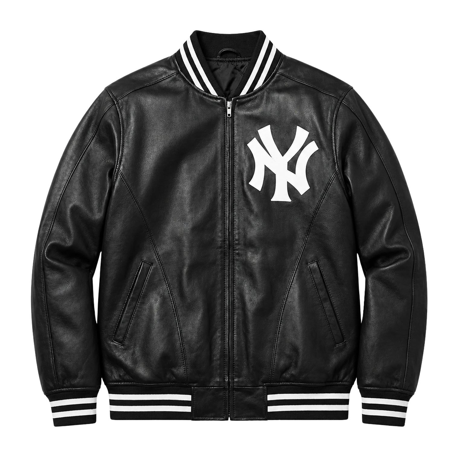 MLB Men's New York Yankees Black Wool Varsity Jacket