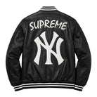 MLB Men's New York Yankees Black Wool Varsity Jacket (Back)