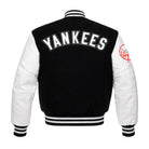 MLB Men's New York Yankees Black & White Varsity Jacket (Back)