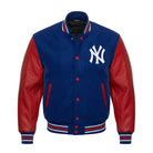 MLB Men's New York Yankees Navy Blue & Red Varsity Jacket
