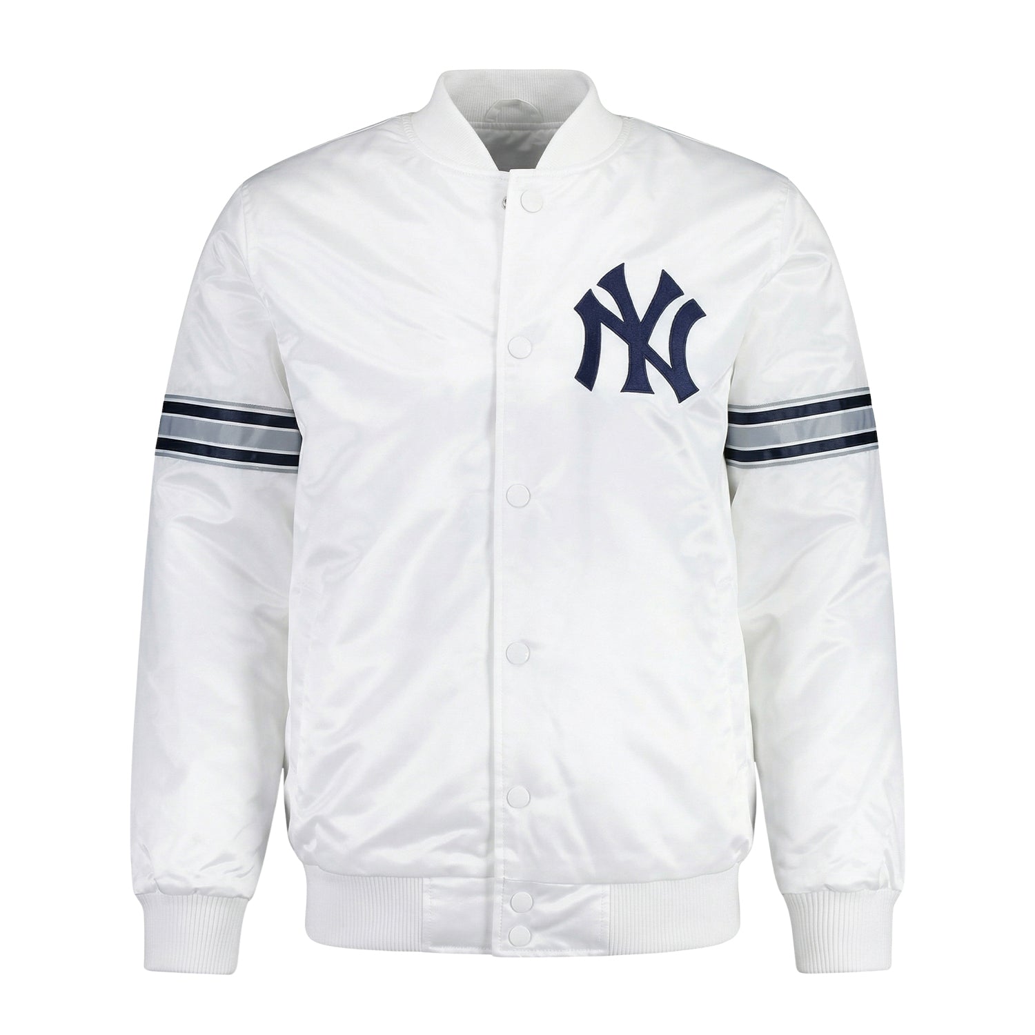 MLB Men's New York Yankees White Premium Varsity Jacket