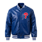 MLB Men's Philadelphia Phillies Blue Varsity Jacket