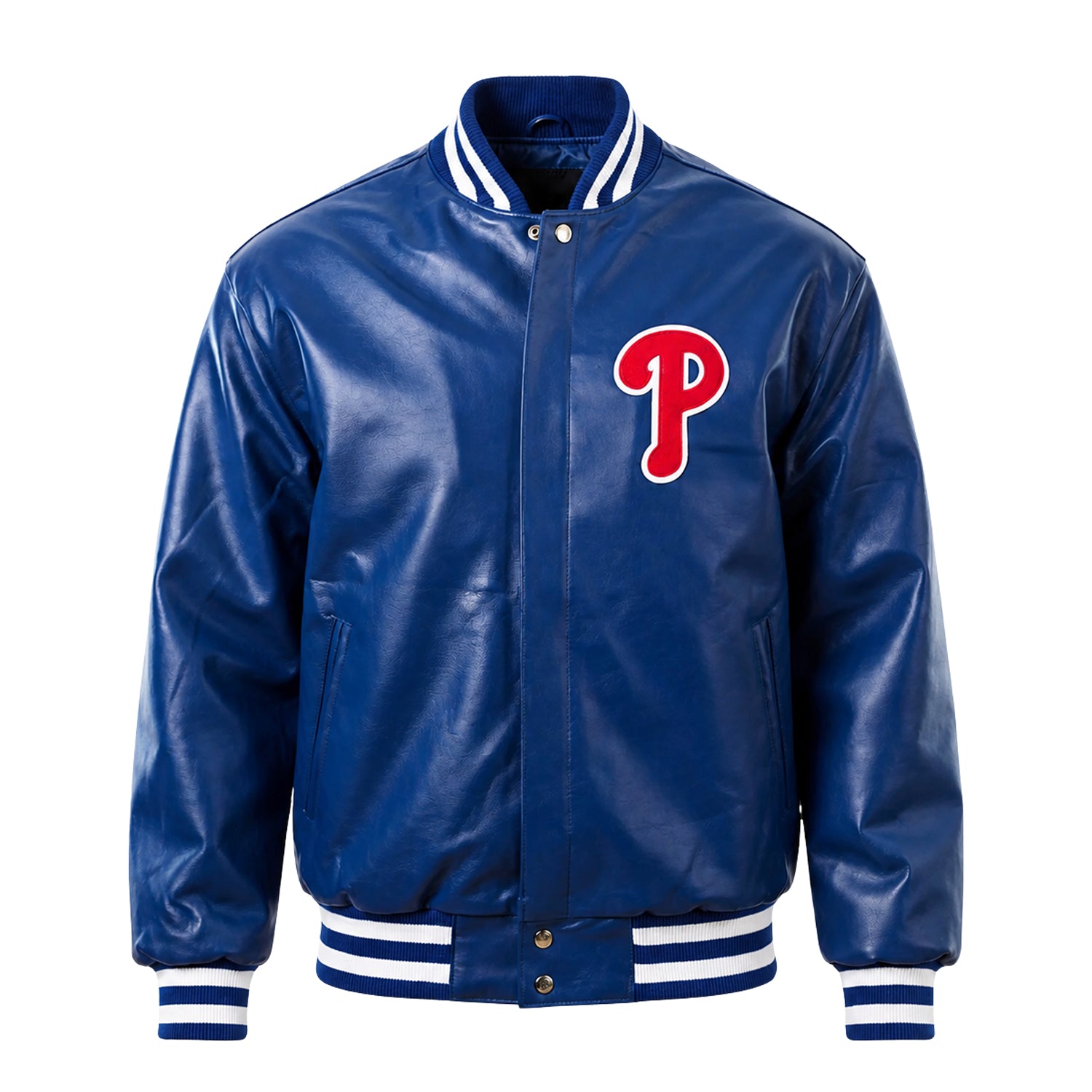 MLB Men's Philadelphia Phillies Blue Varsity Jacket