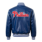 MLB Men's Philadelphia Phillies Blue Varsity Jacket (Back)