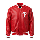 MLB Men's Philadelphia Phillies Red Varsity Jacket